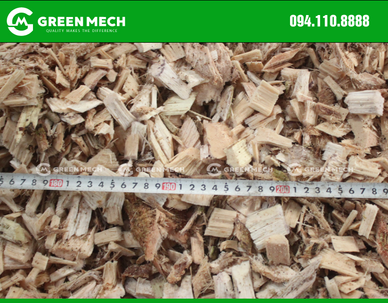 Dăm gỗ được băm ra từ dạng gỗ cây máy băm gỗ 40 Tấn