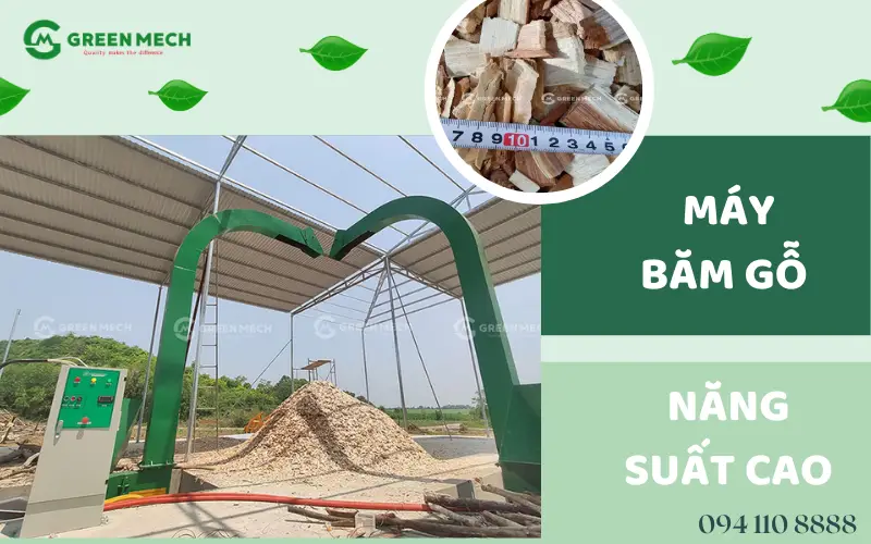 Máy băm gỗ năng suất cao